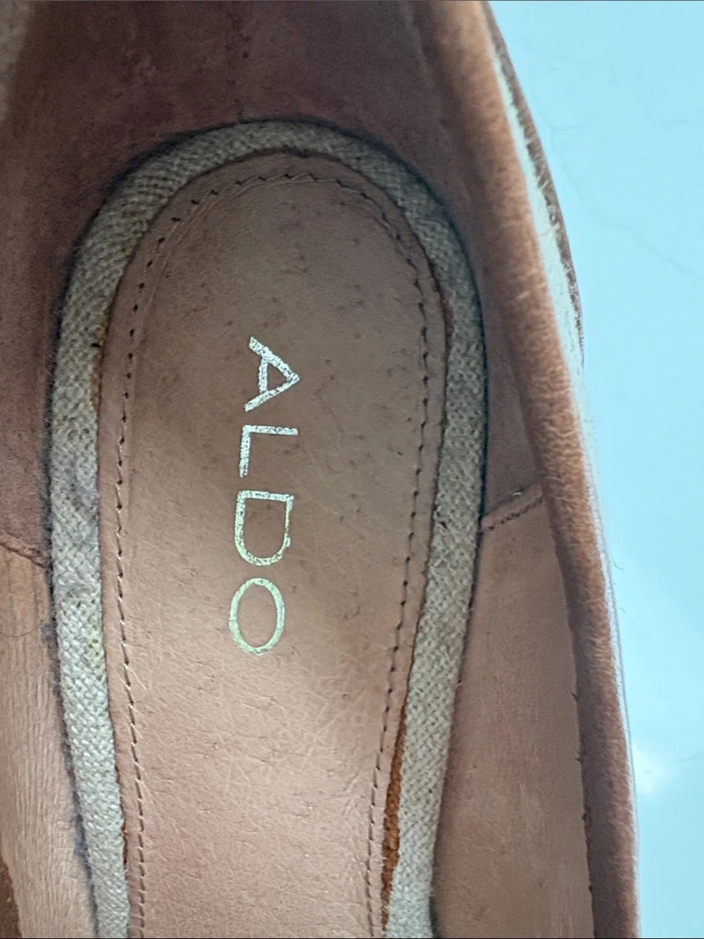 ALDO Beige and Brown Tassel Chain Loafers